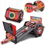 TOR ZJAZDOWY SAMOCHODOWY PARKING KATAPULTA WYRZUTNIA DUŻY ZESTAW 4 AUTKA