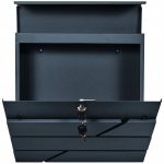 ANRACYTOWA SKRZYNKA POCZTOWA NA LISTY SREBRNY GRAWER LASEROWY TWÓJ ADRES IM - obrazek 3