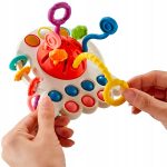 ZABAWKA SENSORYCZNA DLA NIEMOWLĄT GRYZAK POPIT 4w1 - obrazek 5