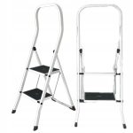 DRABINA DRABINKA DOMOWA BIAŁA 2 STOPNIE DO 150KG WYTRZYMAŁA DEKRA