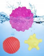 MIĘKKIE PIŁKI SENSORYCZNE EDUKACYJNE GRYZAK KOLOR - obrazek 4