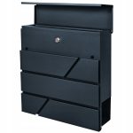 Skrzynka Na Listy Pocztowa Złoty Grawer Laserowy Antracytowa 3 - obrazek 2