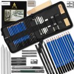 PROFESJONALNY ZESTAW DO SZKICOWANIA RYSOWANIA KREDKI PRZYBORY 35w1 ARTISTIQ - obrazek 2