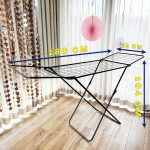 SUSZARKA NA PRANIE BIELIZNĘ ANTRACYTOWA ŁAMANA NOGA 18M PRANIA - obrazek 8