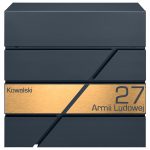 ANRACYTOWA SKRZYNKA POCZTOWA NA LISTY ZŁOTY GRAWER LASEROWY