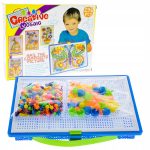 ZESTAW UKŁADANKA PINEZKI GRZYBKI PUZZLE 296 ELEM - obrazek 4