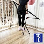 SUSZARKA NA PRANIE BIELIZNĘ ANTRACYTOWA ŁAMANA NOGA 18M PRANIA - obrazek 7