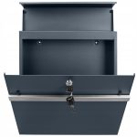 SKRZYNKA POCZTOWA NA LISTY Z NAPISEM ADRESEM ANTRACYT EXCLUSIVE TUBA - obrazek 5