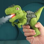 DINOZAUR ZIEJĄCY PARĄ STRZELAJĄCY PISTOLET ŚWIECĄCY T-REX INTERAKTYWNY - obrazek 2