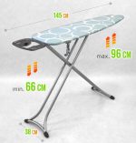 DESKA DO PRASOWANIA DUŻA PROFESJONALNA BLUE LAGUNA PRZEDŁUŻACZ PÓŁKA - obrazek 7