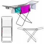 SUSZARKA NA PRANIE BIELIZNĘ ANTRACYTOWA ŁAMANA NOGA 18M PRANIA