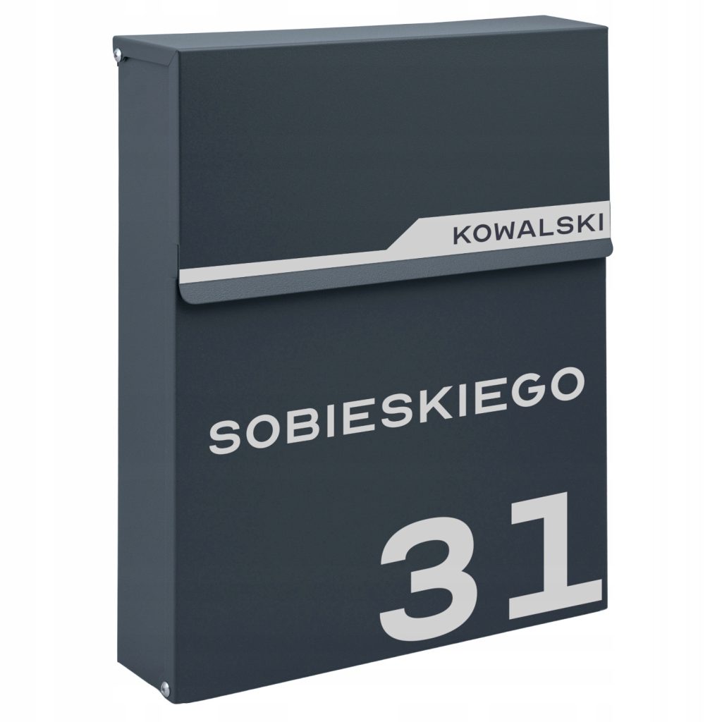 skrzynka na listy z napisem