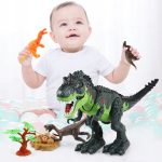 DINOZAUR T-REX INTERAKTYWNY ZIELONY FIGURKA RYCZĄCY CHODZĄCY ZNOSI JAJKA - obrazek 2