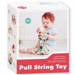 ZABAWKA SENSORYCZNA GRYZAK GRZECHOTKA SZNURKI KSZTAŁTY POPIT MONTESSORI 5w1 - obrazek 9