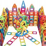 MAGNETYCZNE KLOCKI KONSTRUKCYJNE EDUKACYJNE NAUKA ZESTAW DLA DZIECI 72 EL. - obrazek 4