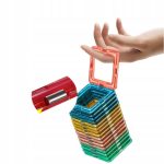 MAGNETYCZNE KLOCKI KONSTRUKCYJNE EDUKACYJNE NAUKA ZESTAW DLA DZIECI 72 EL. - obrazek 6