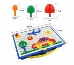 KREATYWNY ZESTAW PUZLI UKŁADANKA PINEZKI GRZYBKI PUZZLE 296 ELEMENTÓW - obrazek 6