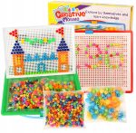 KREATYWNY ZESTAW PUZLI UKŁADANKA PINEZKI GRZYBKI PUZZLE 296 ELEMENTÓW - obrazek 4