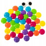 UKŁADANKA MONTESSORI GUZIKOWA MOZAIKA EDUKACYJNA KOLORY KSZTAŁT GRZYBKI 57e - obrazek 8