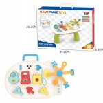 STOLIK MANIPULACYJNY INTERAKTYWNY EDUKACYJNY KŁÓDKI WTYCZKA PRZYCISKI 2w1 - obrazek 7