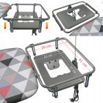 DUŻA PROFESJONALNA DESKA DO PRASOWANIA Z RĘKAWNIKIEM PRZEDŁUŻACZ ANTENKA NA STACJĘ PAROWĄ - obrazek 3