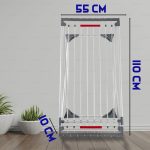 STOJĄCA SUSZARKA NA PRANIE TELESKOPOWA DO UBRAŃ NA BIELIZNĘ STABILNA 196cm - obrazek 3