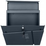 ANTRACYTOWA SKRZYNKA POCZTOWA TWIST NA LISTY Z INDYWIDUALNYM NAPISEM - obrazek 4