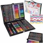 ZESTAW ARTYSTYCZNY DO MALOWANIA RYSOWANIA FARBY MAZAKI + BLOK A4 168 ELE. - obrazek 2