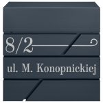 SKRZYNKA NA LISTY I GAZETY ANTRACYT + ADRES WZÓR