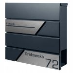 ANTRACYTOWA SKRZYNKA POCZTOWA NA LISTY + TABLICZKA - obrazek 2