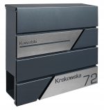 ANTRACYTOWA SKRZYNKA POCZTOWA NA LISTY + TABLICZKA - obrazek 3