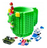 KUBEK XXL KREATYWNY DO KLOCKÓW LEGO+ZESTAW KLOCKÓW