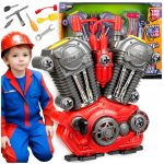 ZESTAW MECHANIKA SILNIK DO ROZKRĘCANIA SKRĘCANIA CZĘŚCI MAŁY MAJSTERKOWICZ