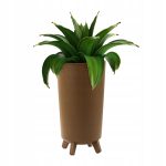 DONICA DONICZKA WYSOKA KWIETNIK STOJĄCY NA NÓŻKACH DO DOMU OGRODU ECO BRĄZ - obrazek 6