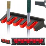 UCHWYT ŚCIENNY NA NARZEDZIA KIJE SZCZOTKI WĘDKI GRABIE ORGANIZER 5 MIEJSC