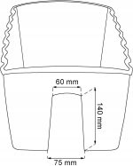 SKRZYNIA BALKONOWA DONICA DUŻA NA PORĘCZ NA BALKON CZARNA 58X28X28 CM - obrazek 5