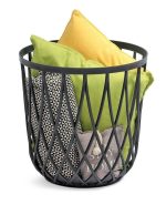 KOSZ UNIQUBO PROSPERPLAST BIAŁY OKRĄGŁY 55L STOLIK POJEMNIK - obrazek 8