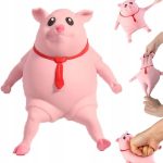 NIEZNISZCZALNA ŚWINKA GNIOTEK DO RZUCANIA GNIECENIA JEŻDŻENIA ANYSTRESOWA