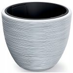 DONICZKA DONICA BIAŁA ZE WZOREM I WKŁADEM 30CM POJEMNA DUŻA ELEGANCKA - obrazek 4