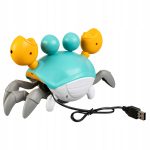 PEŁZAJĄCY KRAB ZABAWKA Chodzący Do Raczkowania Uciekający Interaktywny - obrazek 5