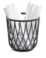 KOSZ UNIQUBO PROSPERPLAST BIAŁY OKRĄGŁY 55L STOLIK POJEMNIK - obrazek 10