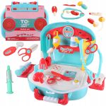 ZESTAW MAŁEGO LEKARZA LEKARSKI DOKTORA WALIZKA KUFEREK NA PREZENT XXL 19EL.
