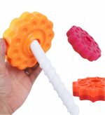 ZAKRĘCONA PIRAMIDA SPIRALA KOLOROWA WIEŻA KLOCKI TĘCZOWA EDUKACYJNA 41CM - obrazek 4