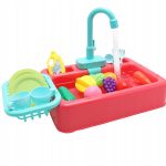 ZLEWOWZMYWAK DLA DZIECI ZLEW DO MYCIA NACZYŃ INTERAKTYWNY NA WODĘ AKCESORIA - obrazek 5