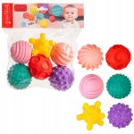 PIŁECZKI SENSORYCZNE MIĘKKIE PIŁKI EDUKACYJNE KOLOR GRYZAK DLA DZIECI 6 SZT