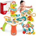 STOLIK EDUKACYJNY INTERAKTYWNY TABLICA MANIPULACYJNA WIEŻA KULEK PIANINO