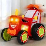 TRAKTOR AUTKO ZDALNIE STEROWANE CIĄGNIK RC CZERWONY ŚWIECI SKACZE TAŃCZY - obrazek 3