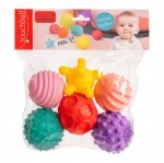 PIŁECZKI SENSORYCZNE MIĘKKIE PIŁKI EDUKACYJNE KOLOR GRYZAK DLA DZIECI 6 SZT - obrazek 5