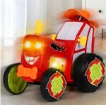 TRAKTOR AUTKO ZDALNIE STEROWANE CIĄGNIK RC CZERWONY ŚWIECI SKACZE TAŃCZY - obrazek 8