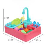ZLEWOWZMYWAK DLA DZIECI ZLEW DO MYCIA NACZYŃ INTERAKTYWNY NA WODĘ AKCESORIA - obrazek 6
